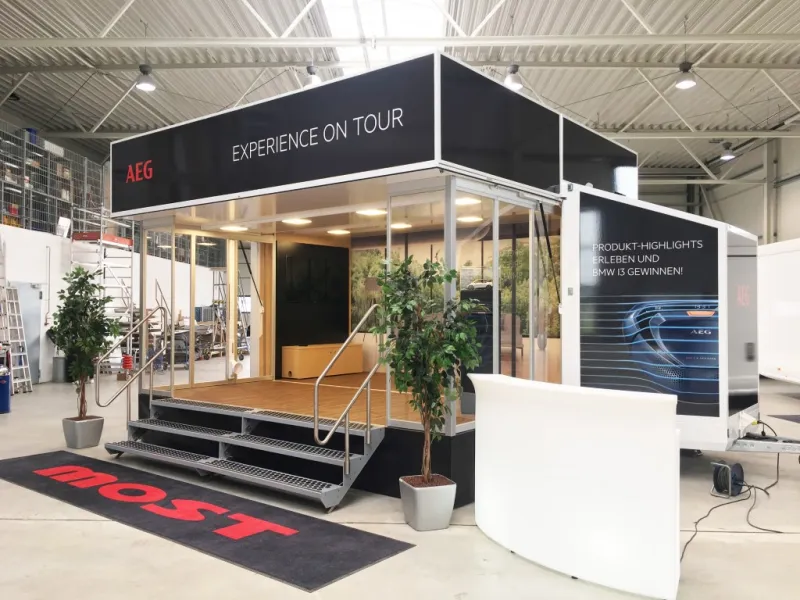 Anfassen und Erleben, AEG zeigt Innovationen im neuen CUBE-Infostand