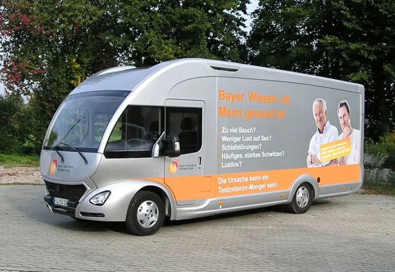 Bayer HealthCare, Bayer HealthCare bringt das Testosteron-Mobil auf Tour
