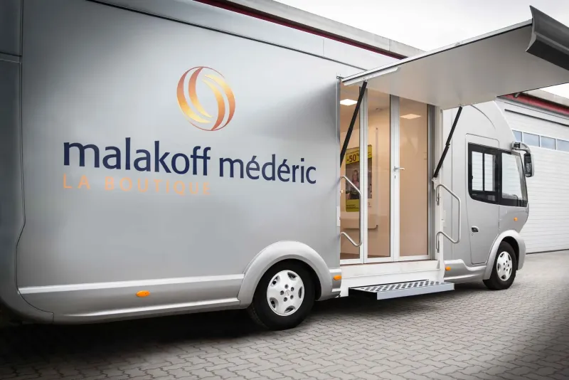 Malakoff Médéric setzt auf Live-Kommunikation, Mobile Beratungsfilialen für Frankreich